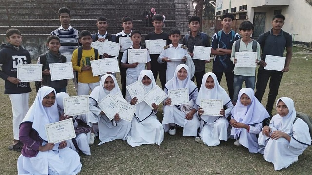 উপজেলা পর্যায়ে ক্রীড়া প্রতিযোগিতায় প্রতাপগঞ্জ উচ্চ বিদ্যালয়ের দাপট অর্জন ৩৮টি পুরস্কার